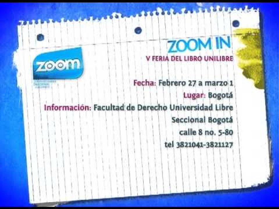 Zoom In - V Feria del libro Unilibre