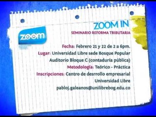 Zoom In - Seminario Reforma tributaria