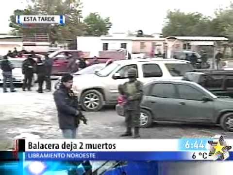 Balacera en libramiento noroeste deja dos muertos