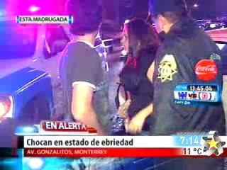 Chocan jóvenes en estado de ebriedad