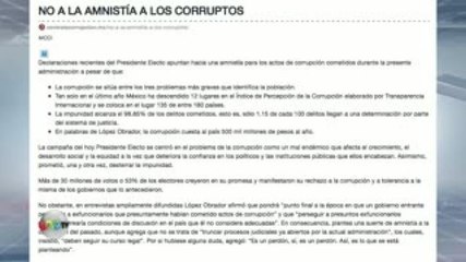María Amparo | El perdón de AMLO es un pacto de impunidad