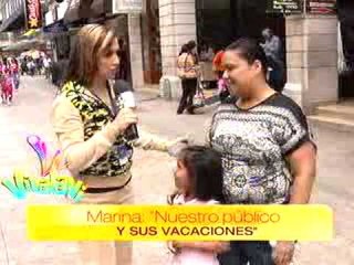 Las vacaciones, reportaje de Marina.
