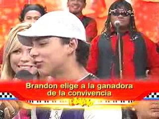 Brandon escoge ganadora