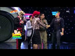 El Mago Miadou  le rompe la guitarra a Cipriano