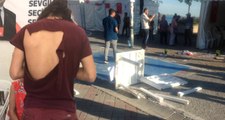 CHP'nin seçim çadırına peş peşe 2 saldırı düzenlendi, bir kişi darp edildi