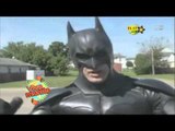 Batman y Capitan America heroes en el mundo real