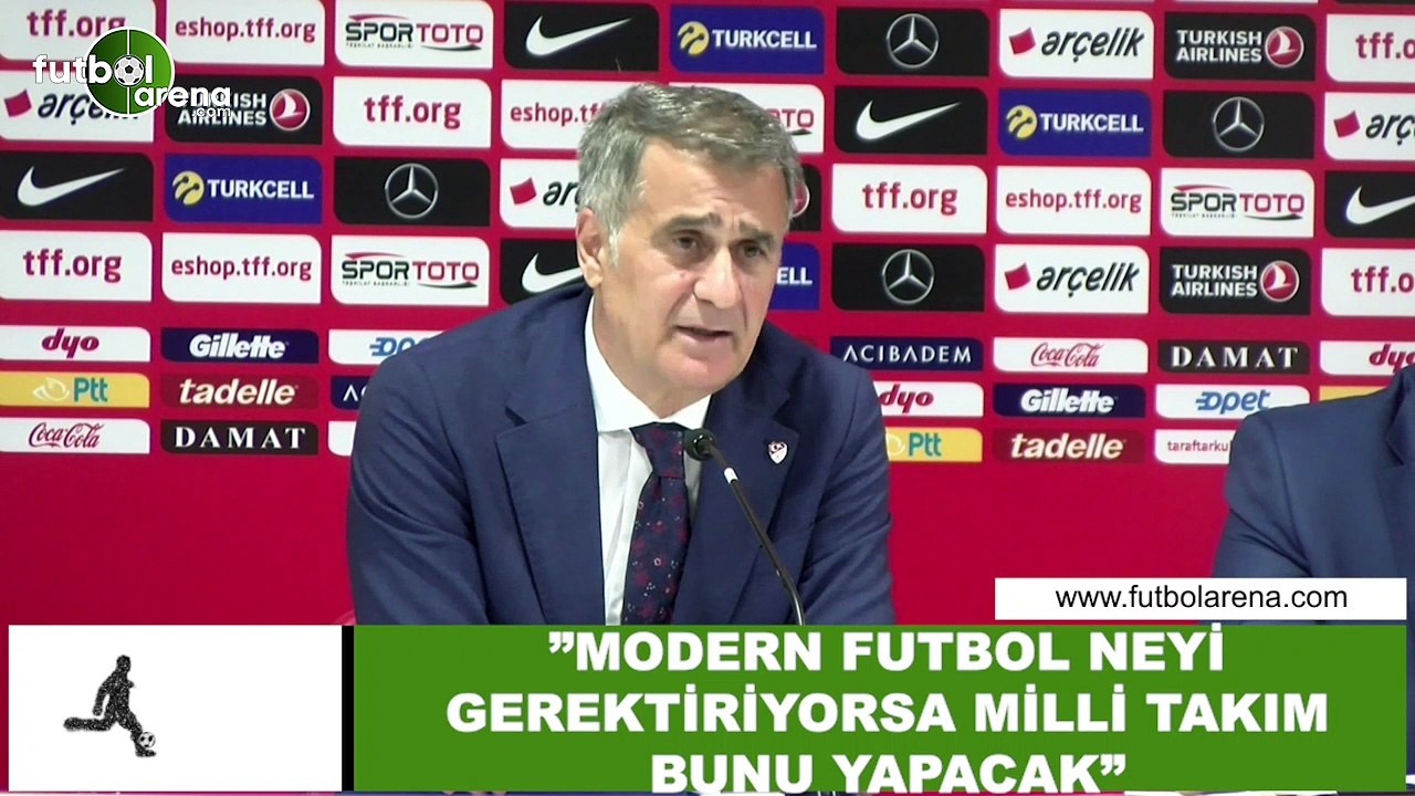 Şenol Güneş: "Modern futbol neyi gerektiriyorsa Milli Takım bunu yapacak"
