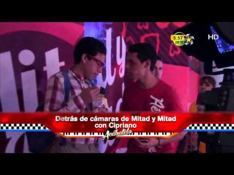 Detrás de cámaras de Mitad y Mitad con Cipriano (Travesuras en el estudio)