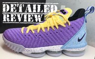 Nike LeBron 16 Lakers Heritage Sneaker Detailed Look Review