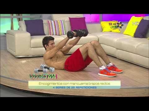 Viva Gym (Ejercicios para abdomen con mancuernas)
