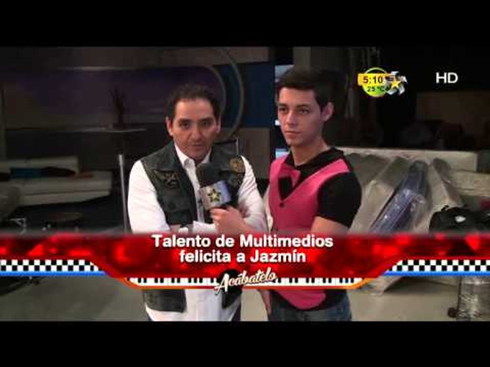 Talento de Multimedios felicita a Jazmín