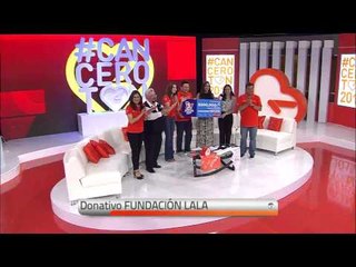 Fundación Lala hacen una donación al #Cancerotón2015