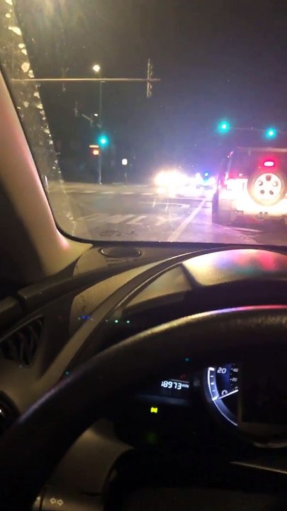 Police Vehicles Collide During Emergency Response