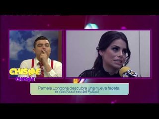Pamela descubre una nueva faceta en Las Noches del Futbol