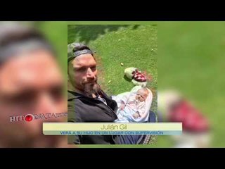 Julián Gil puede ver a su hijo una hora a la semana