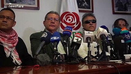 First press conference after former FARC rebel leader is freed in Colombia