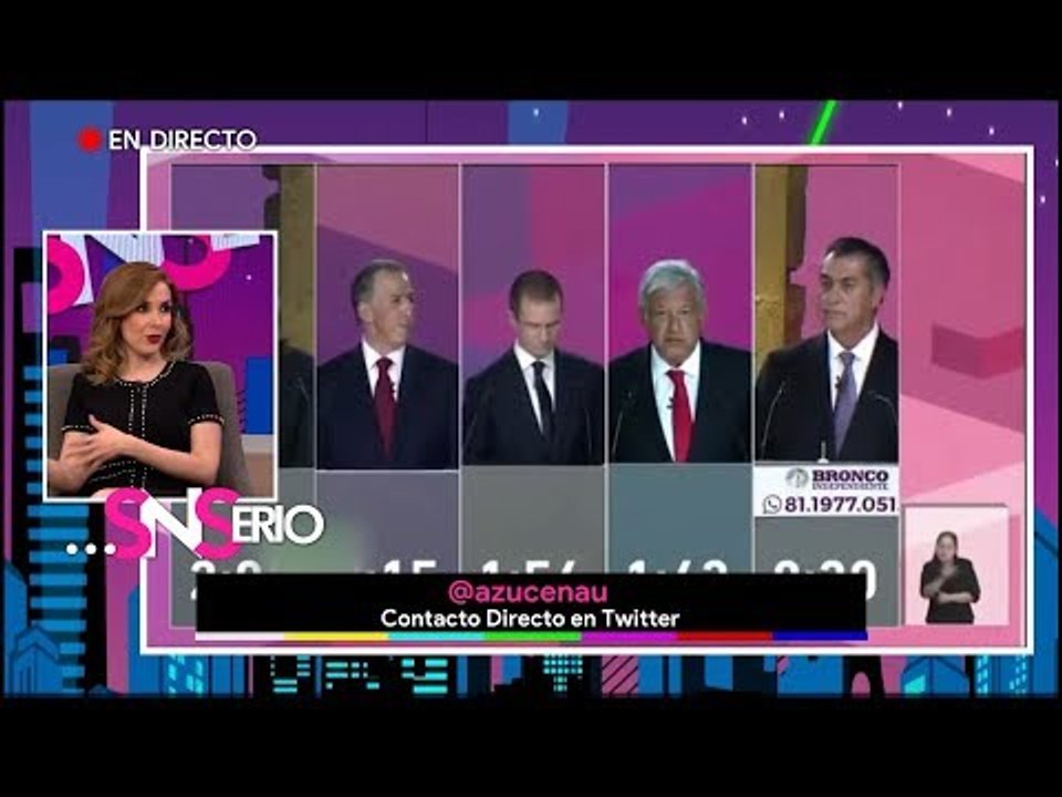 ¿Cómo fue el debate presidencial? | SNSerio