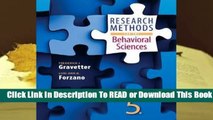 Online Research Methods for the Behavioral Sciences  For Trial