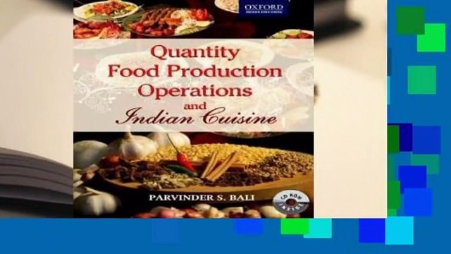 Online Quantity Food Production Operations and Indian Cuisine [With CDROM] For Kindle