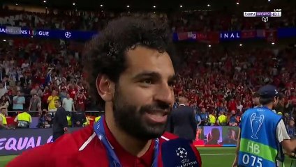 ماذا قال محمد صلاح بعد التتويج علي عرش اوروبا
