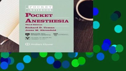About For Books  Pocket Anesthesia Complete