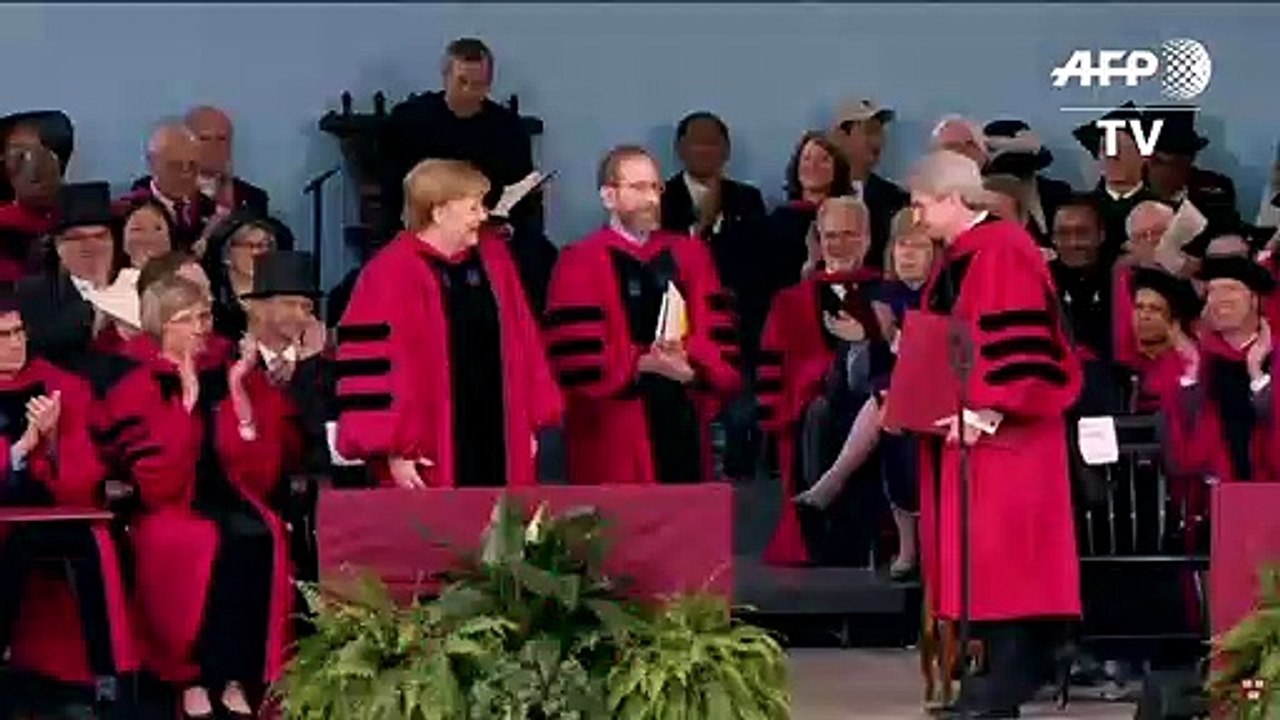 Merkel grenzt sich in US-Rede scharf von Trump ab