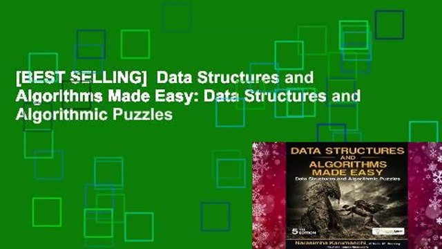 [BEST SELLING] Data Structures and Algorithms Made Easy: Data Structures and Algorithmic Puzzles