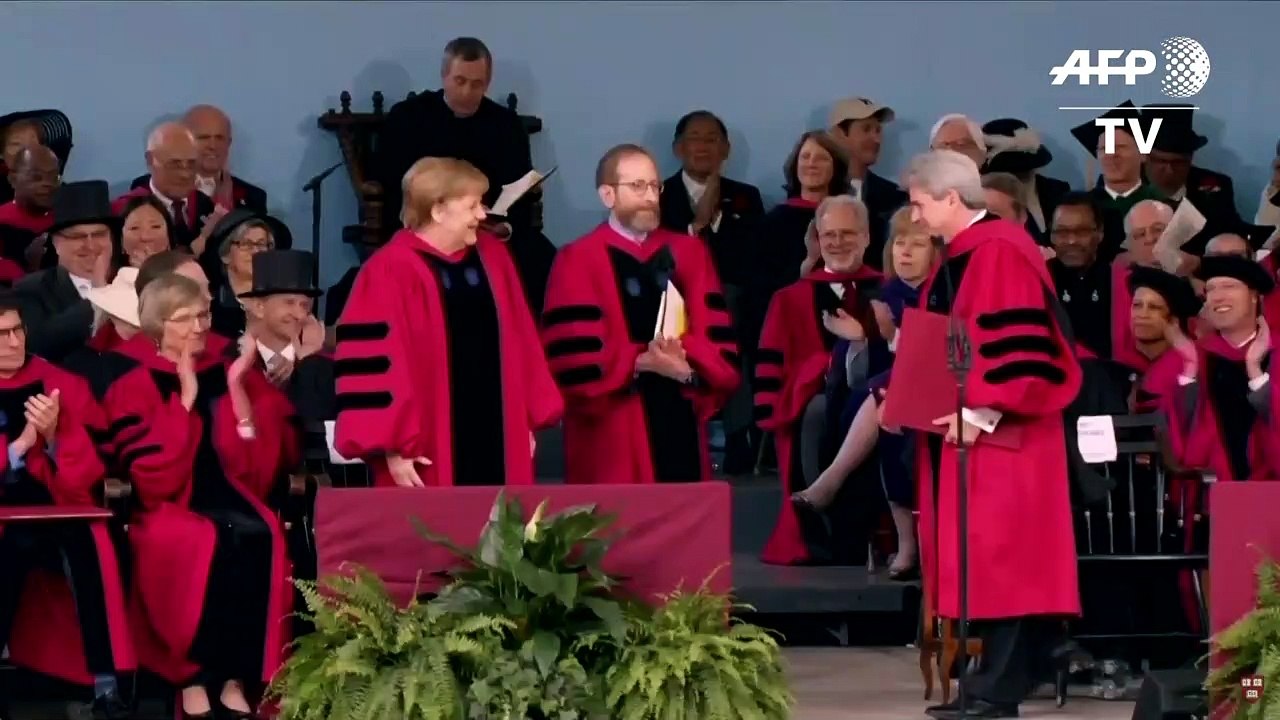 Merkel grenzt sich in US-Rede scharf von Trump ab