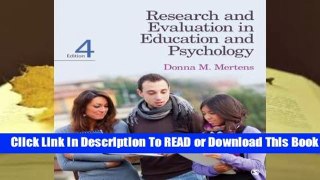 [Read] Research and Evaluation in Education and Psychology: Integrating Diversity with