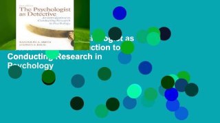 Full E-book The Psychologist as Detective: An Introduction to Conducting Research in Psychology