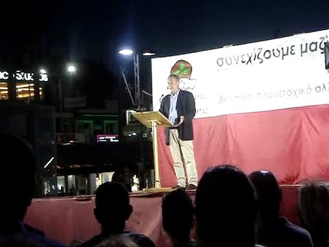 Η ομιλία τού δημάρχου Δημήτρη Μπίρμπα πριν την τελική μάχη τής 2ας Ιουνίου 2019 (αρχείο MOV03946)