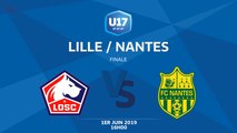 Finale U17 National I Lille / Nantes - Samedi 1er Juin à 16h00