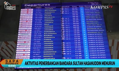 Aktivitas Penerbangan Bandara Sultan Hasanuddin Menurun
