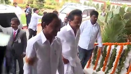 விஜயவாடாவில் முக ஸ்டாலினுக்கு செம கவனிப்பு-வீடியோ