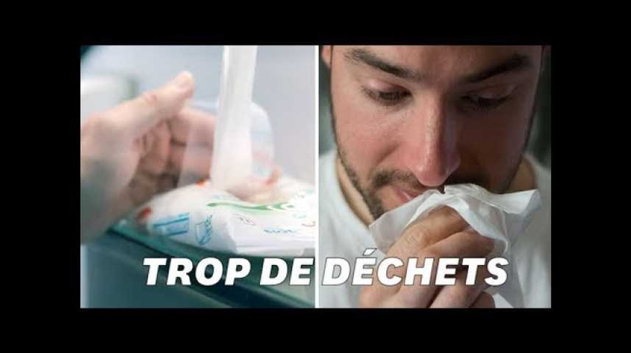 Les lingettes jetables sont une catastrophe environnementale