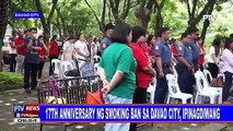 17th anniversary ng smoking ban sa Davao City, ipinagdiwang