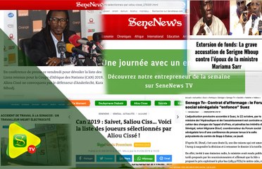 Xibaaru SeneNews du Vendredi 31 Mai 2019