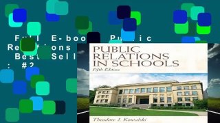 Full E-book  Public Relations in Schools  Best Sellers Rank : #2