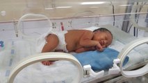 (Özel) Mermi ile doğan bebek, Recep Tayyip Erdoğan Hastanesinde tedavi edildi