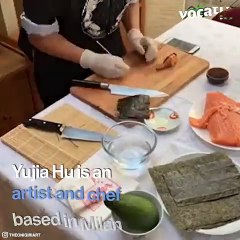 This Artist Makes Incredible Visual Art from… Sushi