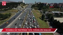 İstanbul'un trafiğinde tatil yoğunluğu başladı