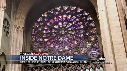 Reportage de Notre-Dame avec apparition du robot BROKK 330 de CFE Location