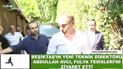 Beşiktaş'ın yeni teknik direktörü Abdullah Avcı, Fulya Tesisleri'ni ziyaret etti
