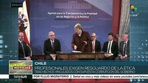 Profesionales de Chile exigen aprobar Ley sobre ética en el Estado