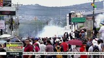 Fuerte represión policial contra manifestantes en Honduras