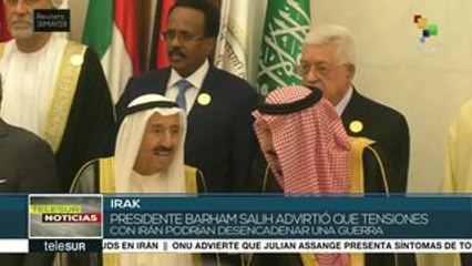 Presidente de Irak advierte del peligro de una guerra en la región