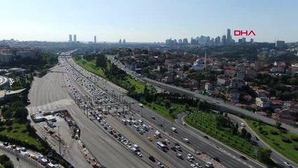 İSTANBUL TRAFİĞİNDE TATİL YOĞUNLUĞU BAŞLADI