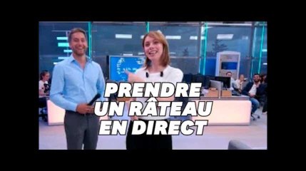 Ce journaliste de France info s&#39;est (encore) pris un beau râteau en direct