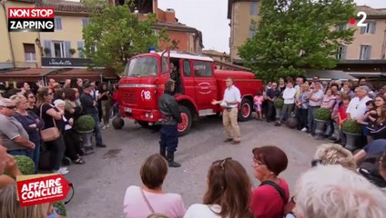 Affaire conclue : Sophie Davant se fait porter par un ex-pompier (vidéo)