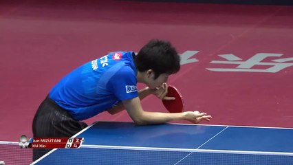 Скачать видео: Jun Mizutani vs Xu Xin | 2019 ITTF China Open Highlights (R16)